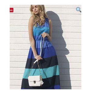 Tommy Hilfiger NWT multi color maxi dress L